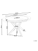 Beliani Runder Tisch TYMIS in Braun - (W) 107 x (H) 76 x (L) 107 cm