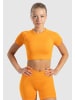 SMILODOX Crop Shirt Elna in Orange