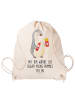 Mr. & Mrs. Panda Baumwollbeutel Pinguin Pommes mit Spruch in Creme