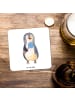 Mr. & Mrs. Panda Untersetzer Pinguin Lolli ohne Spruch in Weiß