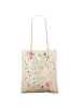 Mr. & Mrs. Panda Tote Bag Blumen Leben mit Spruch in Creme