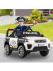 COSTWAY 12V Kinder Elektroauto Polizei in Weiß