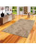 Pergamon Hochflor Langflor Teppich Super Soft Melia in Taupe