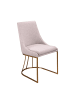 Angel Cerdá Stuhl 4182 in Grau/Rosa – (B)50 x (H)86 x (T)59 cm