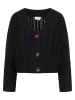 IZIA Damen Cropped Strickjacke in Schwarz