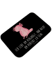 Mr. & Mrs. Panda Badeteppich Axolotl Niedlich mit Spruch in Schwarz
