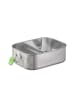 APS Lunchbox 0,8 Liter in Edelstahl 18,5 x 13,5 cm, H: 6,5 cm 