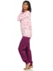 NORMANN r interlock Pyjama lang Bündchen - 58245 in rosa