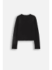 Coccodrillo Strickjacke in schwarz