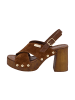 Les Tropéziennes par M Belarbi Paloma Sandalen mit Absatz aus Leder Braun