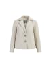 DreiMaster Vintage Damen Lederblazer in Wollweiss