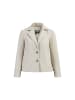 DreiMaster Vintage Lederblazer in Wollweiss