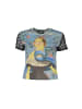 Desigual Hellblaues Polyester-T-Shirt