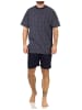 NORMANN Schlafanzug kurzarm Shorty Pyjama - 66106 in navy
