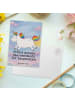 Mr. & Mrs. Panda Postkarte Einhorn Happy Design mit Spruch in Weiß