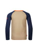 Trollkids Longsleeve "Preikestolen" in Sandbeige/Mystikblau