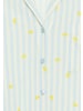 VIVANCE DREAMS Pyjamaoberteil in blau gestreift