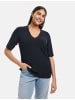 SAMOON Strick, Shirt, Top, Body in Navy