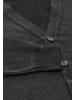 mozzaar Herren Cardigan in Dunkelgrau Melange