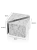 KADIMA DESIGN Couchtisch 2er Set MONOBLOC Hochglanz Sofatisch mit Marmor in Weiß