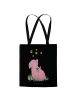 Mr. & Mrs. Panda Shopping Bag Schwein Glück ohne Spruch in Schwarz
