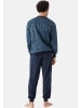 hajo Schlafanzug Premium Cotton in Dunkelblau
