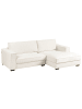 Beliani Ecksofa RENDERS in Weiß/Schwarz - (W) 257 x (H) 84 x (L) 136 cm