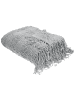 Beliani Kuscheldecke VELLA in Grau - (W) 200 x (H) 3 x (L) 220 cm
