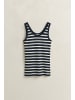 Gant Gestreiftes Tanktop in Evening Blue