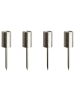 Butlers Kerzenpick ADVENT 4er-Set in Silber