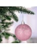 relaxdays 101-tlg. Weihnachtskugeln Set in Rosa/ Weiß