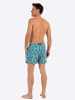 HOM Badeshorts Beach Boxer Marbella in blue print