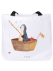 Mr. & Mrs. Panda Tasche Pinguin Angelboot ohne Spruch in Weiß