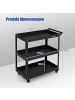 COSTWAY Werkstatt-Rollwagen 3 Etagen in Schwarz