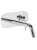 Beliani Wasserhähne GUAIBA in Silber - (W) 23 x (H) 9 x (L) 22 cm
