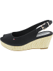 Tommy Hilfiger Iconic Elba Sling Back We Sling Sandalette  Schwarz