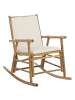 Beliani Sessel FRIGOLE in Braun/Weiß - (W) 56 x (H) 87 x (L) 42 cm