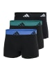 adidas Boxershort 3er Pack in Schwarz/Blau/Grün