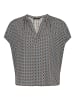Zero  Blusenshirt mit Print. in Brown/Cream