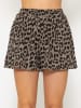 Musselin Shorts in Taupe, Schwarz