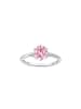 Thomas Sabo Ring Mit Pinkfarbenem Stein Im Brillantschliff in silber, pink