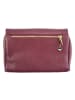 Florence Florence Schultertasche, Clutch Leder rot, bordeaux ca. 24cm breit