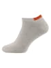 ewers Sneaker Socken GOTS Colour Blocking in hellsilber meliert