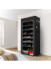 Intirilife Stoffschrank 170x58x28 cm in RABEN SCHWARZ