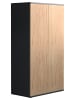 VCM  Holz Kommode Sideboard Anrichte Dalosa 3 Drehtüren in Anthrazit / Honig-Eiche