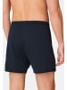 Schiesser Boxershorts Singel-Jersey in Schwarz / Dunkelblau