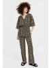 Finn Flare Kurzarm Bluse Print in black