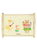 Mr. & Mrs. Panda Tablett Waldtiere Aloha ohne Spruch in Gelb Pastell