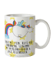 Mr. & Mrs. Panda Tasse Einhorn Pegasus mit Spruch in Weiß