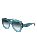Ana Hickmann Frauen Sonnenbrille Schmetterling Blau